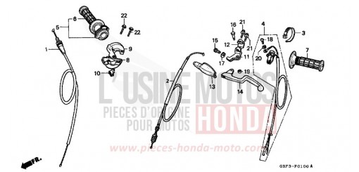 COMMUTATEUR/CABLE CR80RBW de 1998